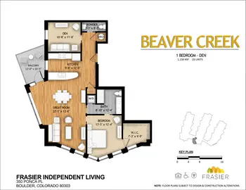 Floorplan of Frasier Meadows, Assisted Living, Nursing Home, Independent Living, CCRC, Boulder, CO 7