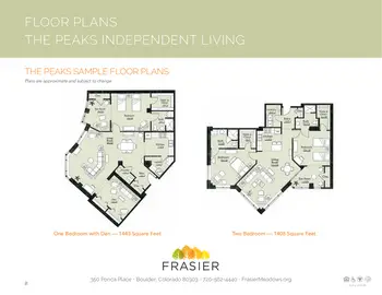 Floorplan of Frasier Meadows, Assisted Living, Nursing Home, Independent Living, CCRC, Boulder, CO 12