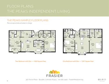Floorplan of Frasier Meadows, Assisted Living, Nursing Home, Independent Living, CCRC, Boulder, CO 13