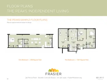 Floorplan of Frasier Meadows, Assisted Living, Nursing Home, Independent Living, CCRC, Boulder, CO 14