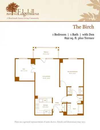 Floorplan of Edgehill, Assisted Living, Nursing Home, Independent Living, CCRC, Stamford, CT 2