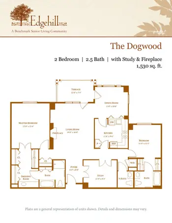 Floorplan of Edgehill, Assisted Living, Nursing Home, Independent Living, CCRC, Stamford, CT 7