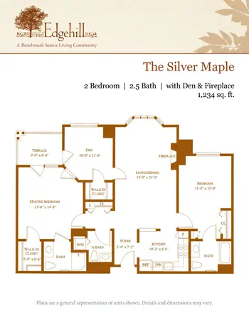 Floorplan of Edgehill, Assisted Living, Nursing Home, Independent Living, CCRC, Stamford, CT 12