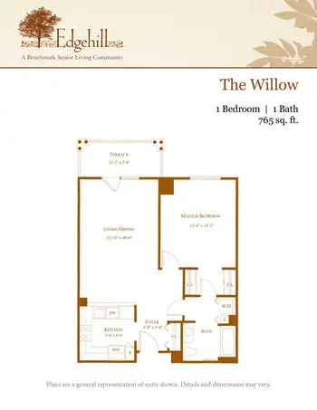 Floorplan of Edgehill, Assisted Living, Nursing Home, Independent Living, CCRC, Stamford, CT 18