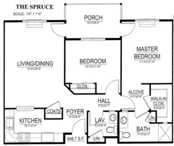 Floorplan of PierceCare, Assisted Living, Nursing Home, Independent Living, CCRC, Brooklyn, CT 2
