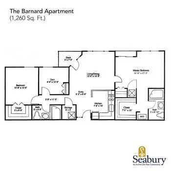 Floorplan of Seabury, Assisted Living, Nursing Home, Independent Living, CCRC, Bloomfield, CT 2