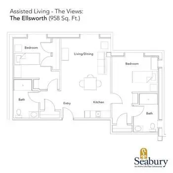 Floorplan of Seabury, Assisted Living, Nursing Home, Independent Living, CCRC, Bloomfield, CT 15