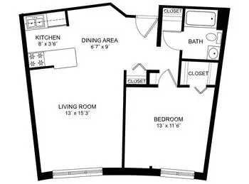 Floorplan of Whitney Center, Assisted Living, Nursing Home, Independent Living, CCRC, Hamden, CT 1