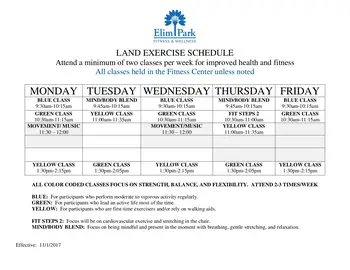 Activity Calendar of Elim Park, Assisted Living, Nursing Home, Independent Living, CCRC, Cheshire, CT 1