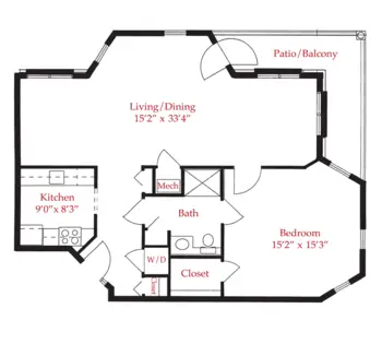 Floorplan of Elim Park, Assisted Living, Nursing Home, Independent Living, CCRC, Cheshire, CT 2