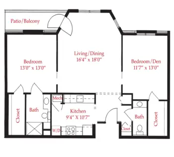 Floorplan of Elim Park, Assisted Living, Nursing Home, Independent Living, CCRC, Cheshire, CT 6