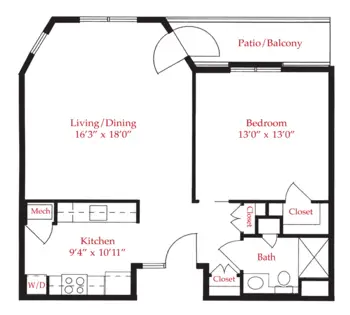 Floorplan of Elim Park, Assisted Living, Nursing Home, Independent Living, CCRC, Cheshire, CT 10