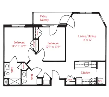 Floorplan of Elim Park, Assisted Living, Nursing Home, Independent Living, CCRC, Cheshire, CT 12