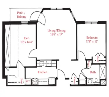 Floorplan of Elim Park, Assisted Living, Nursing Home, Independent Living, CCRC, Cheshire, CT 16