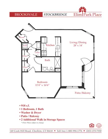 Floorplan of Elim Park, Assisted Living, Nursing Home, Independent Living, CCRC, Cheshire, CT 19