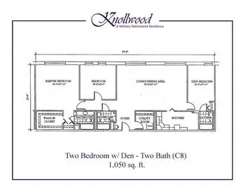 Floorplan of Knollwood Military Retirement Community, Assisted Living, Nursing Home, Independent Living, CCRC, Washington, DC 9