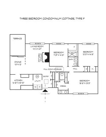 Floorplan of Stonegates, Assisted Living, Nursing Home, Independent Living, CCRC, Greenville, DE 4