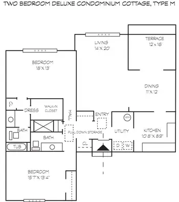 Floorplan of Stonegates, Assisted Living, Nursing Home, Independent Living, CCRC, Greenville, DE 9