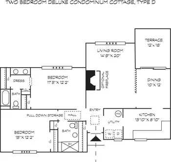 Floorplan of Stonegates, Assisted Living, Nursing Home, Independent Living, CCRC, Greenville, DE 10
