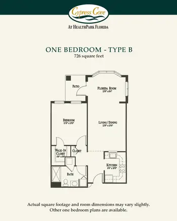 Floorplan of Cypress Cove Living, Assisted Living, Nursing Home, Independent Living, CCRC, Fort Myers, FL 9