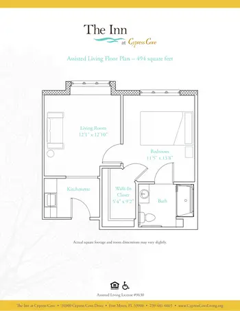 Floorplan of Cypress Cove Living, Assisted Living, Nursing Home, Independent Living, CCRC, Fort Myers, FL 10