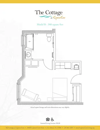Floorplan of Cypress Cove Living, Assisted Living, Nursing Home, Independent Living, CCRC, Fort Myers, FL 12