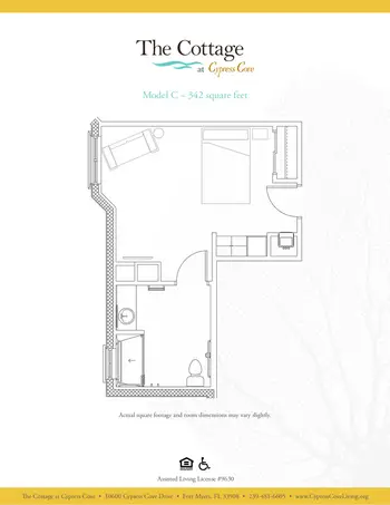 Floorplan of Cypress Cove Living, Assisted Living, Nursing Home, Independent Living, CCRC, Fort Myers, FL 13