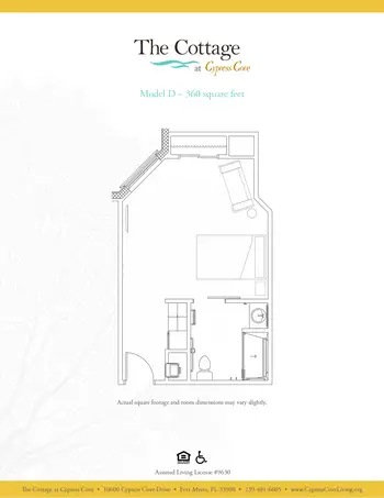Floorplan of Cypress Cove Living, Assisted Living, Nursing Home, Independent Living, CCRC, Fort Myers, FL 14