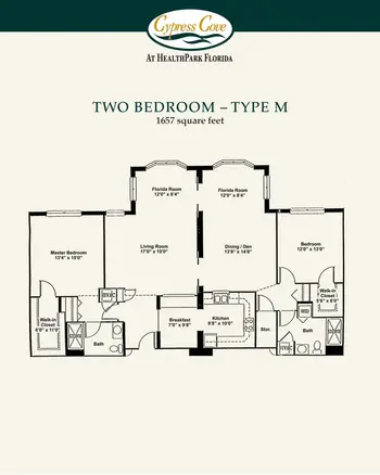 Floorplan of Cypress Cove Living, Assisted Living, Nursing Home, Independent Living, CCRC, Fort Myers, FL 19