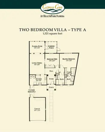 Floorplan of Cypress Cove Living, Assisted Living, Nursing Home, Independent Living, CCRC, Fort Myers, FL 20