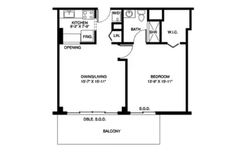 Floorplan of John Knox Village, Assisted Living, Nursing Home, Independent Living, CCRC, Pompano Beach, FL 1