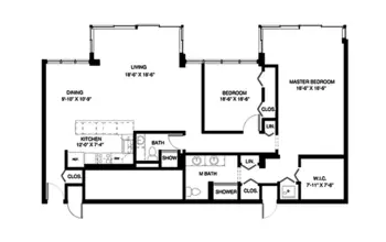 Floorplan of John Knox Village, Assisted Living, Nursing Home, Independent Living, CCRC, Pompano Beach, FL 12