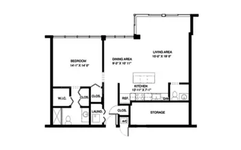 Floorplan of John Knox Village, Assisted Living, Nursing Home, Independent Living, CCRC, Pompano Beach, FL 13