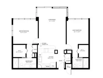 Floorplan of John Knox Village, Assisted Living, Nursing Home, Independent Living, CCRC, Pompano Beach, FL 15