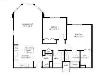 Floorplan of John Knox Village, Assisted Living, Nursing Home, Independent Living, CCRC, Pompano Beach, FL 20