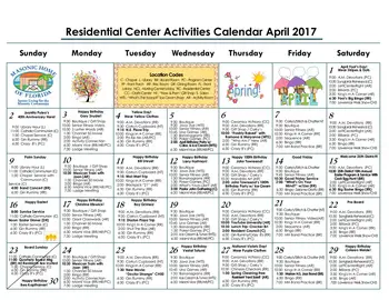 Activity Calendar of Masonic Home of Florida, Assisted Living, Nursing Home, Independent Living, CCRC, St Petersburg, FL 4