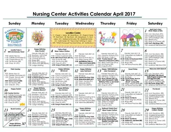 Activity Calendar of Masonic Home of Florida, Assisted Living, Nursing Home, Independent Living, CCRC, St Petersburg, FL 5