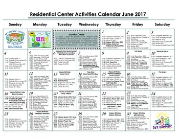 Activity Calendar of Masonic Home of Florida, Assisted Living, Nursing Home, Independent Living, CCRC, St Petersburg, FL 19