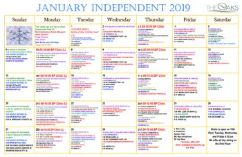 Activity Calendar of The Oaks of Clearwater, Assisted Living, Nursing Home, Independent Living, CCRC, Clearwater, FL 10