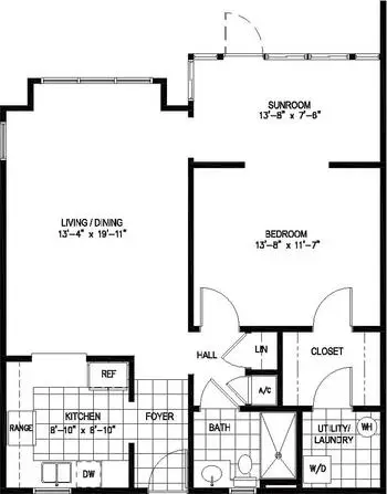 Floorplan of Vicar's Landing, Assisted Living, Nursing Home, Independent Living, CCRC, Ponte Vedra, FL 1