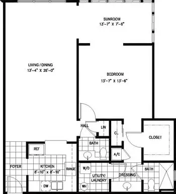 Floorplan of Vicar's Landing, Assisted Living, Nursing Home, Independent Living, CCRC, Ponte Vedra, FL 2