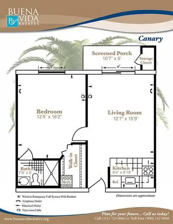 Floorplan of Buena Vida Estates, Assisted Living, Nursing Home, Independent Living, CCRC, West Melbourne, FL 1