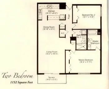 Floorplan of Canterbury Tower, Assisted Living, Nursing Home, Independent Living, CCRC, Tampa, FL 6