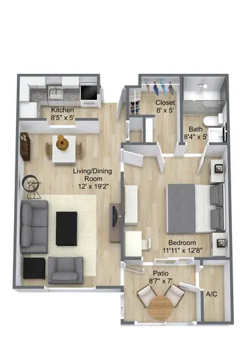 Floorplan of The Estates at Carpenters, Assisted Living, Nursing Home, Independent Living, CCRC, Lakeland, FL 1