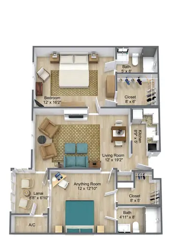 Floorplan of The Estates at Carpenters, Assisted Living, Nursing Home, Independent Living, CCRC, Lakeland, FL 2