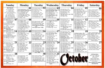 Activity Calendar of The Estates at Carpenters, Assisted Living, Nursing Home, Independent Living, CCRC, Lakeland, FL 1