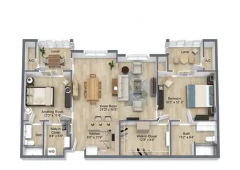 Floorplan of The Estates at Carpenters, Assisted Living, Nursing Home, Independent Living, CCRC, Lakeland, FL 12