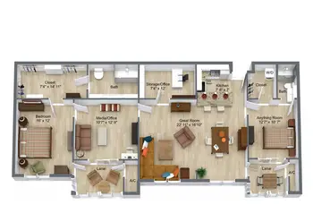 Floorplan of The Estates at Carpenters, Assisted Living, Nursing Home, Independent Living, CCRC, Lakeland, FL 13