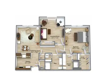 Floorplan of The Estates at Carpenters, Assisted Living, Nursing Home, Independent Living, CCRC, Lakeland, FL 14