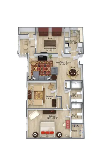 Floorplan of The Estates at Carpenters, Assisted Living, Nursing Home, Independent Living, CCRC, Lakeland, FL 15